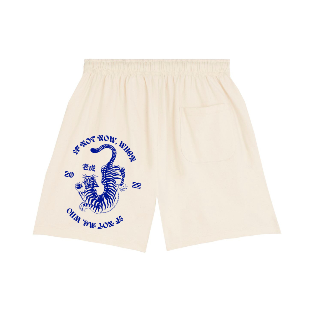 TIGER PRINT SHORTS - Natural