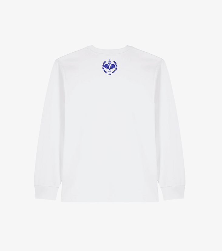 PADEL L/S WHITE T SHIRT (OVER-SIZED)