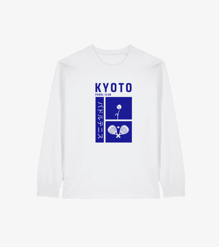PADEL L/S WHITE T SHIRT (OVER-SIZED)