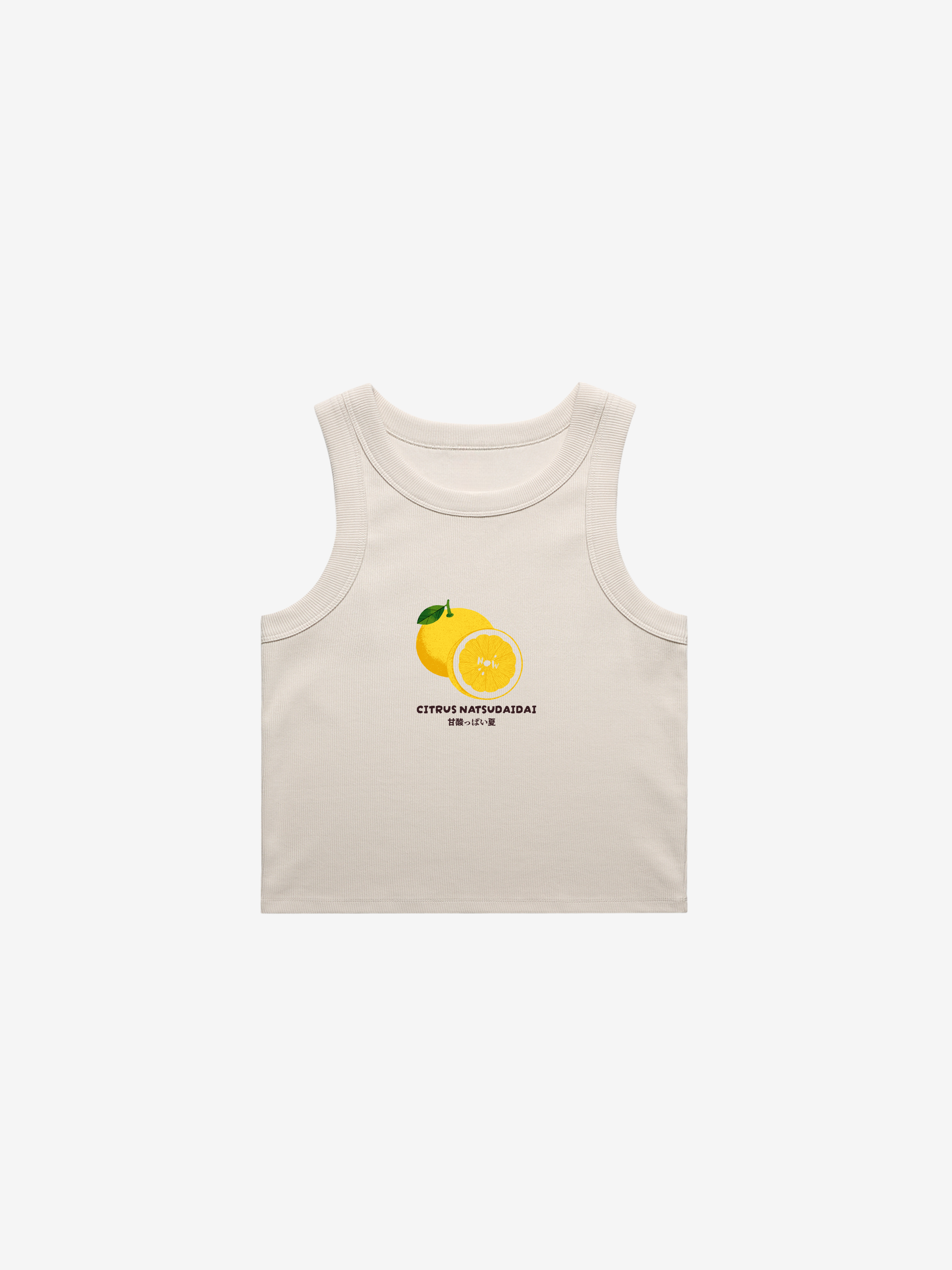 Citrus Rib Crop Tank