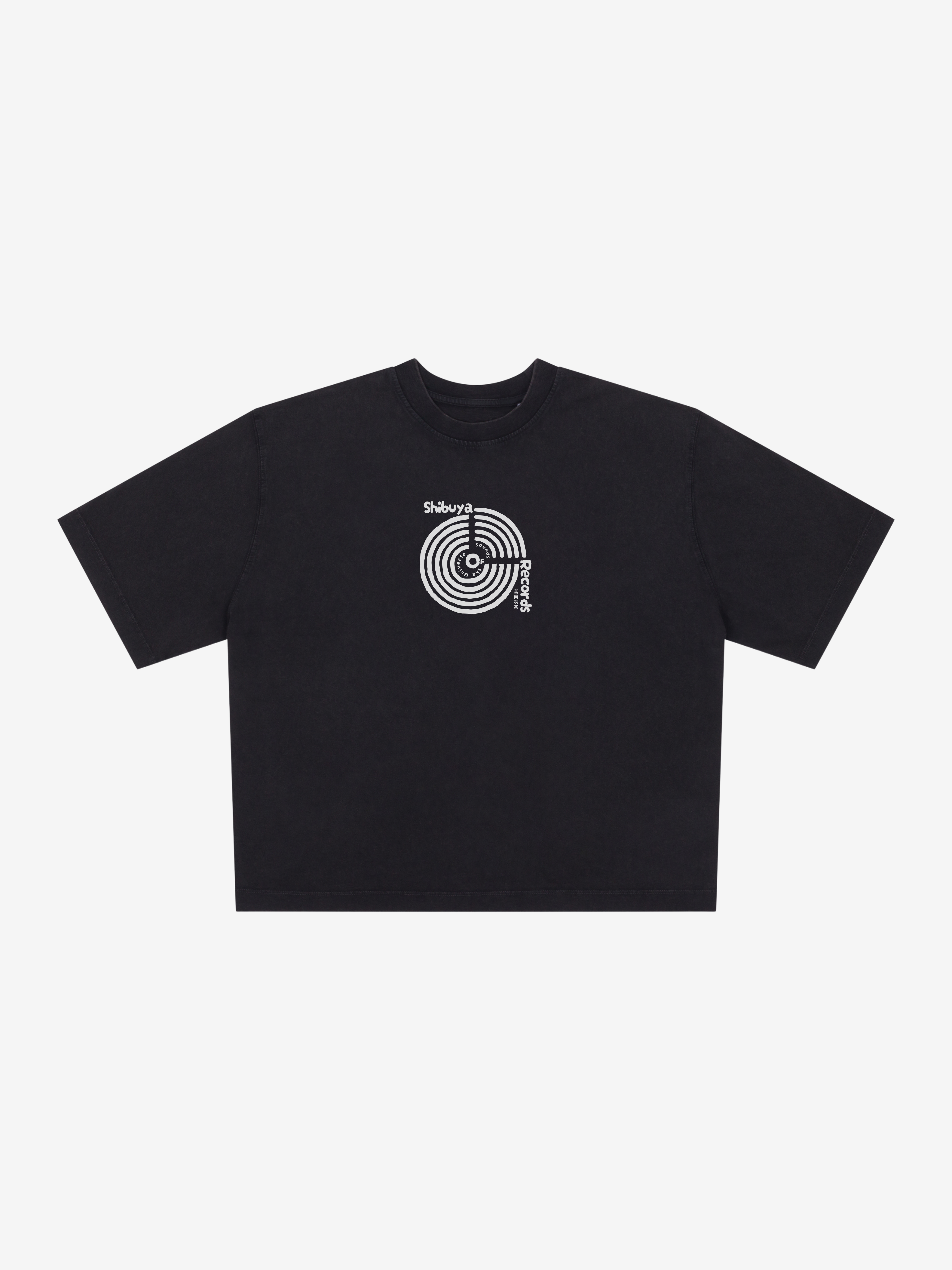 Shibuya - cropped Boxy T-Shirt / Faded Black