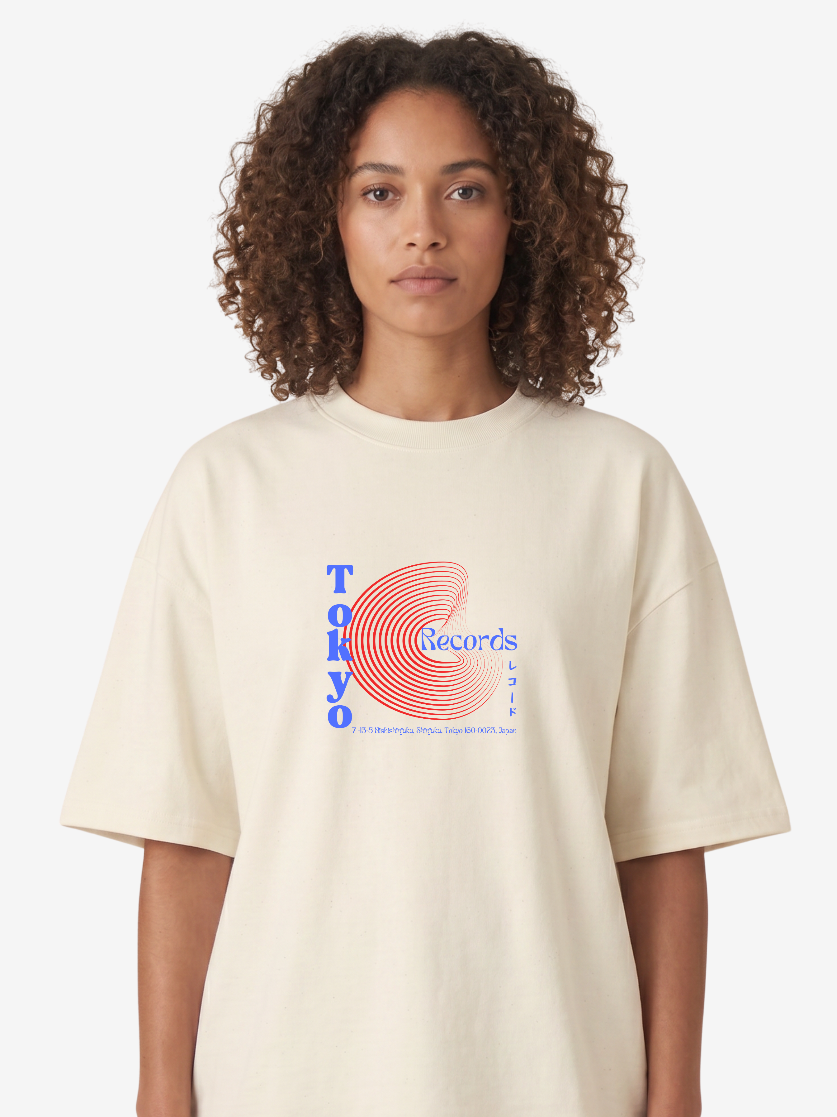 Tokyo Records - cropped Boxy T-Shirt