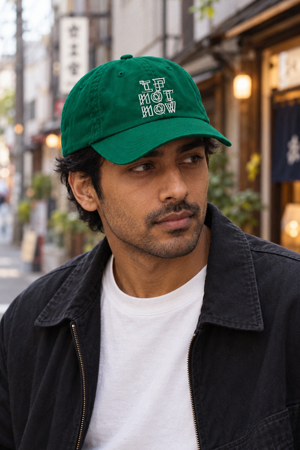 INN green 5 panel cap
