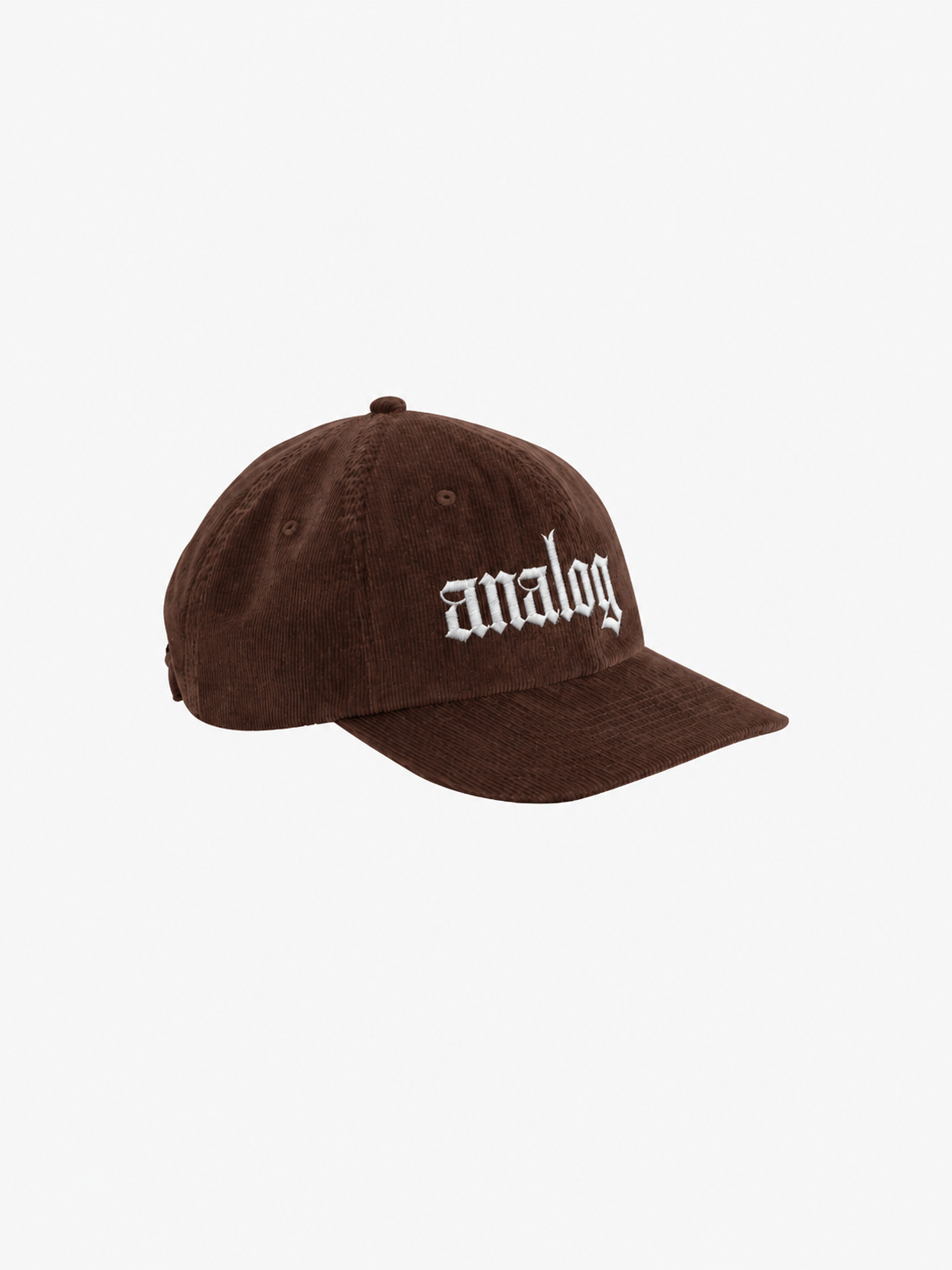 analog brown cord cap