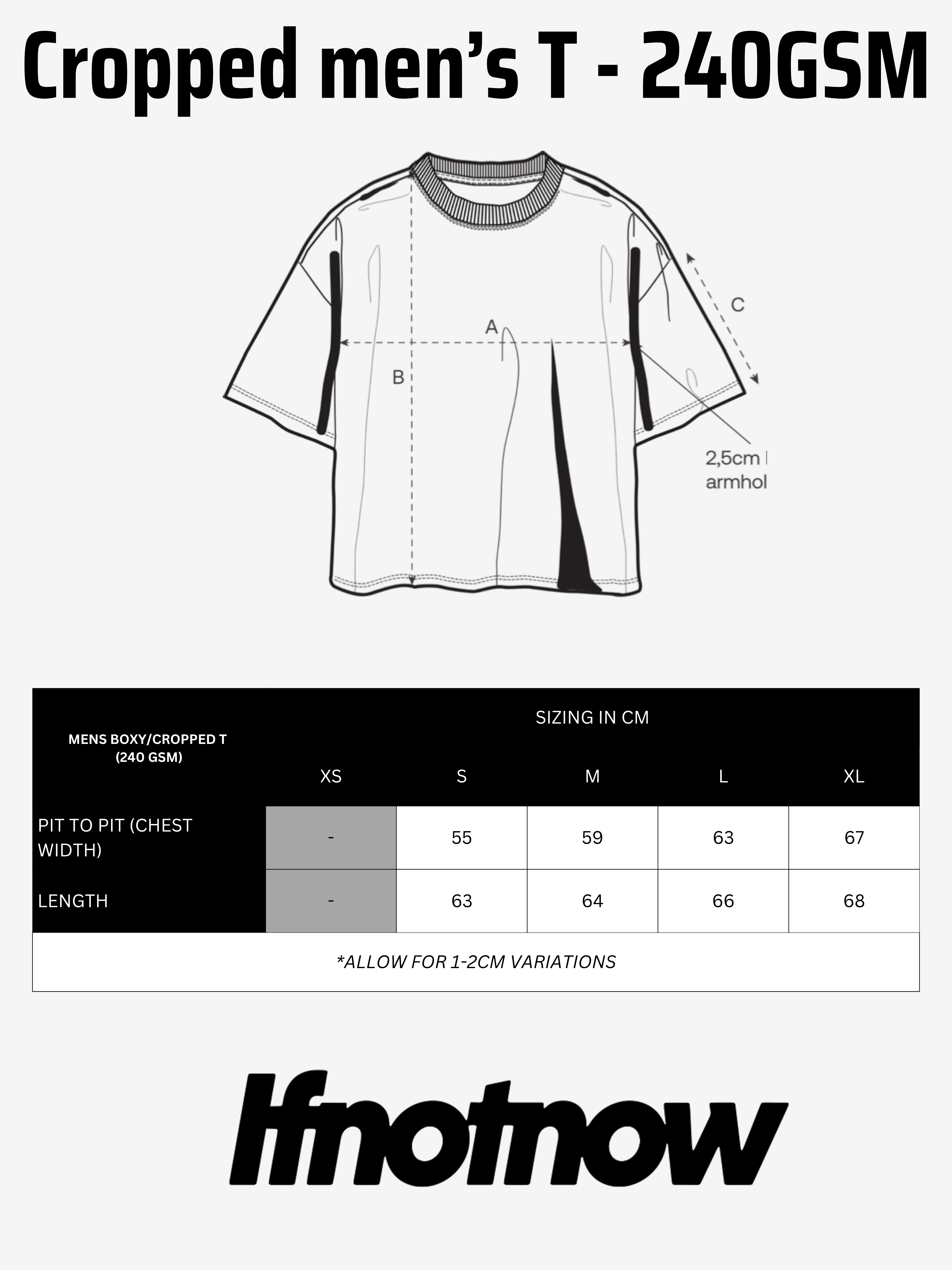 Analog - cropped Boxy T-Shirt / Faded Black