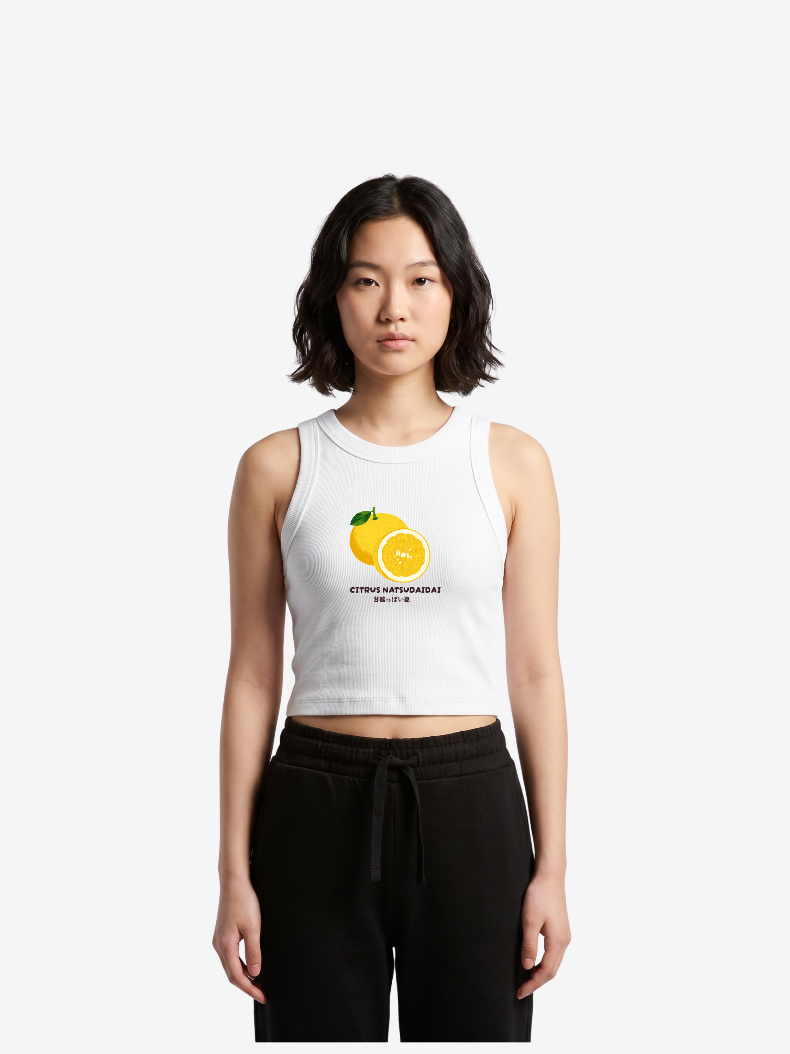 Citrus Rib Crop Tank