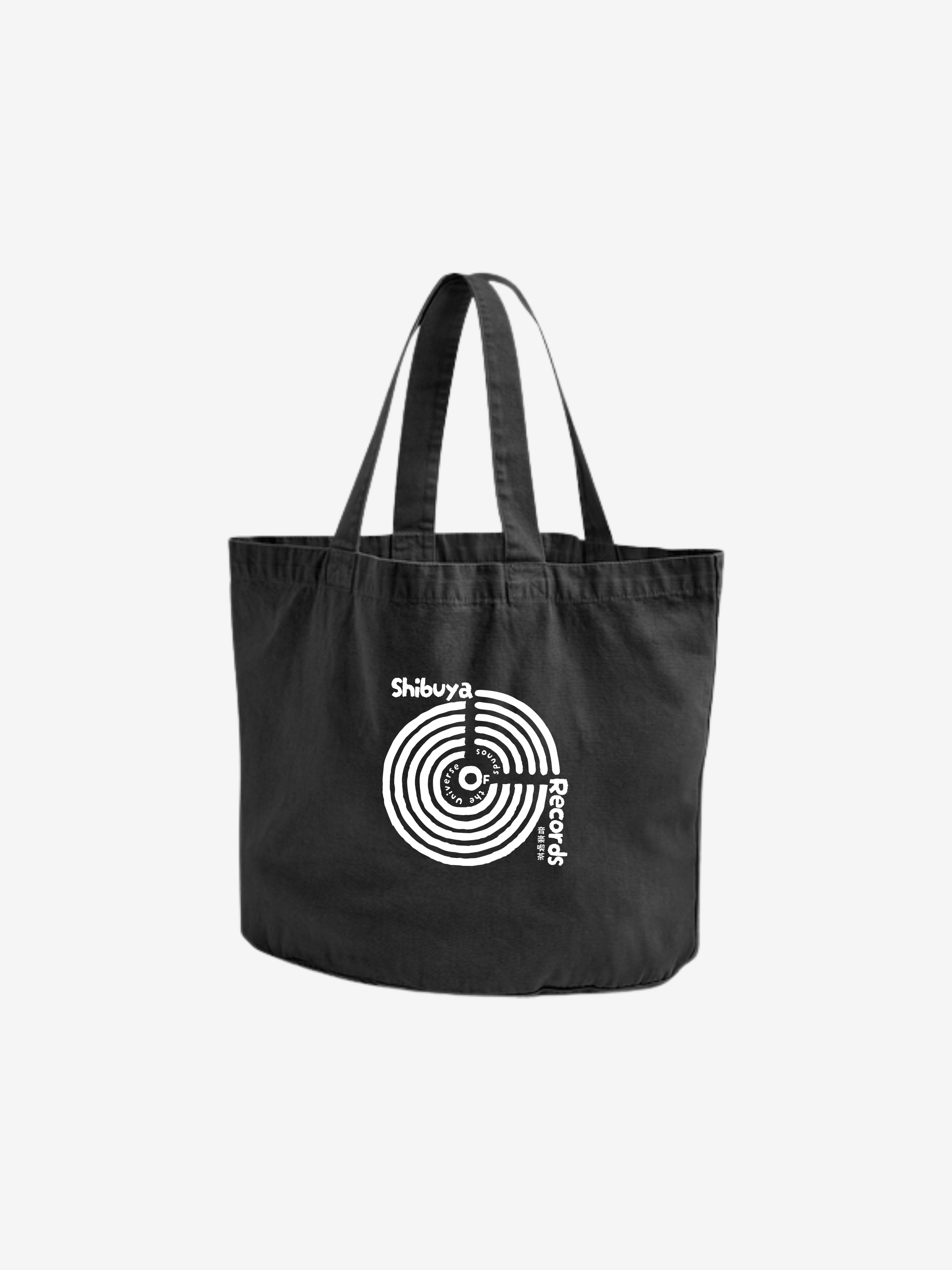 Shibuya vintage black garment dyed shopper