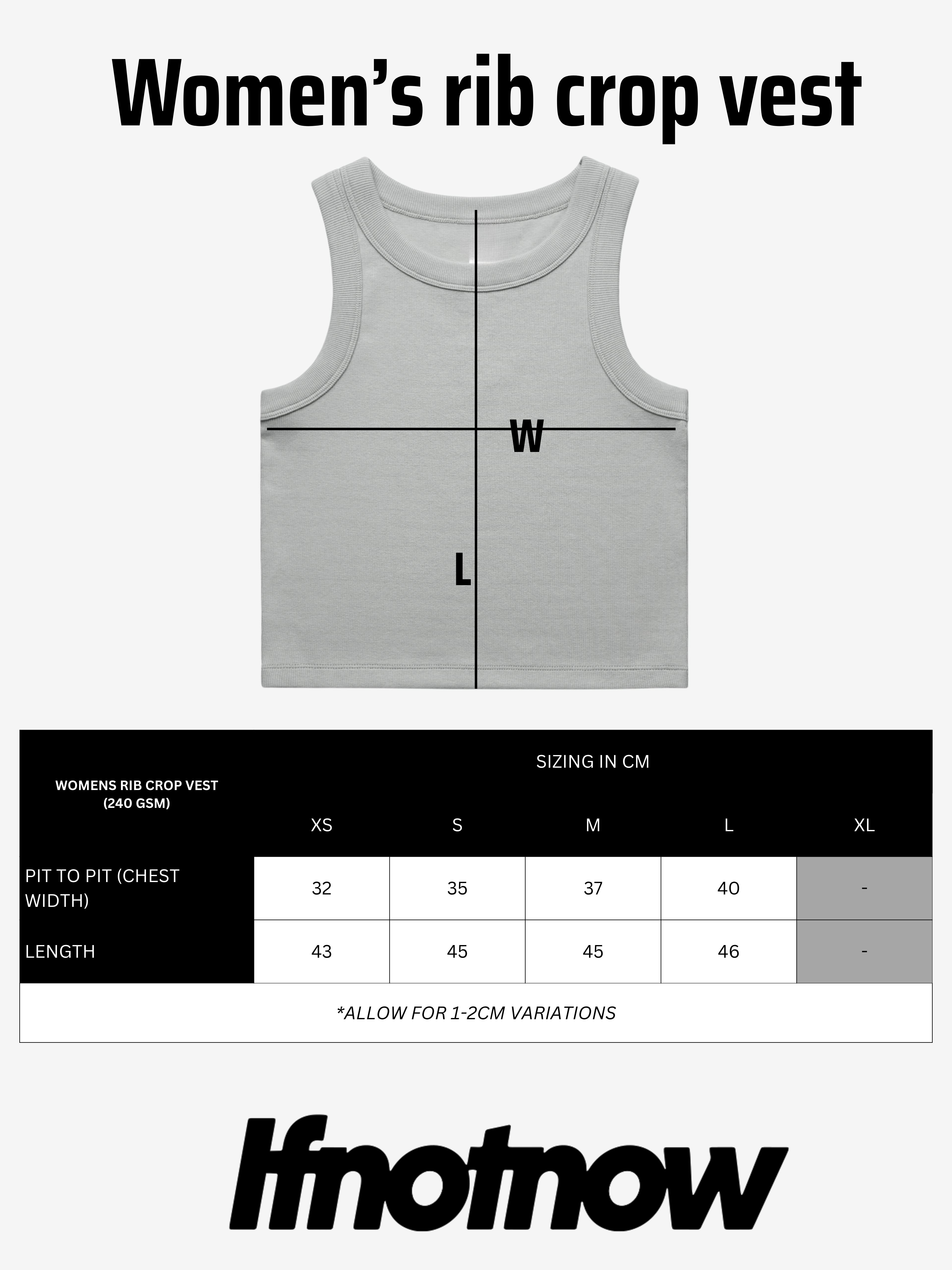 Vibrate Higher Rib Crop Tank