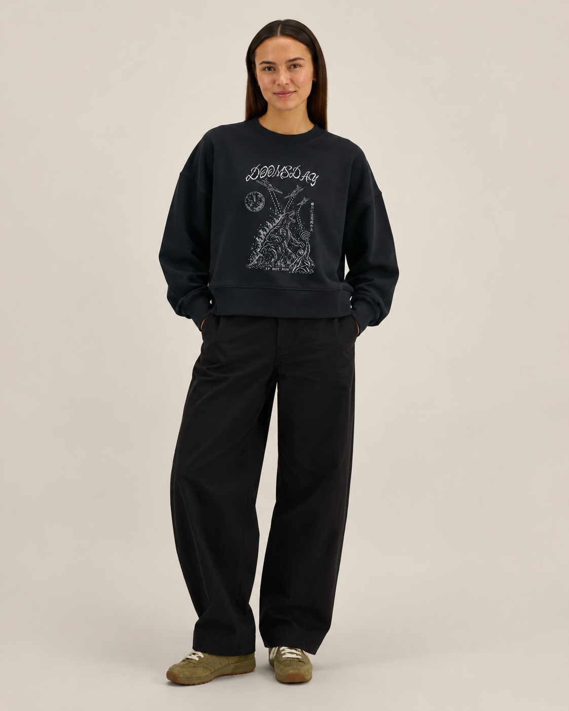 Fight - cropped boxy sweatshirt