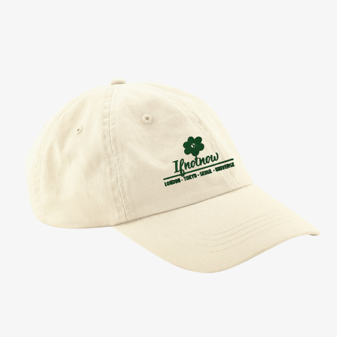 CITY BLOOM NATURAL EMBROIDERY CAP