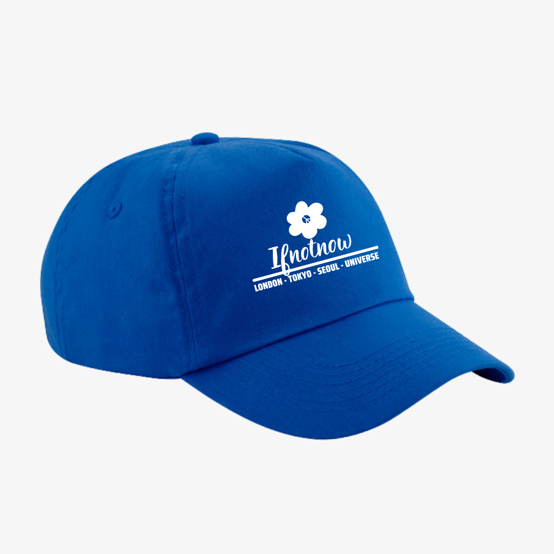 BRIGHT BLUE CITY BLOOM EMBROIDERY CAP