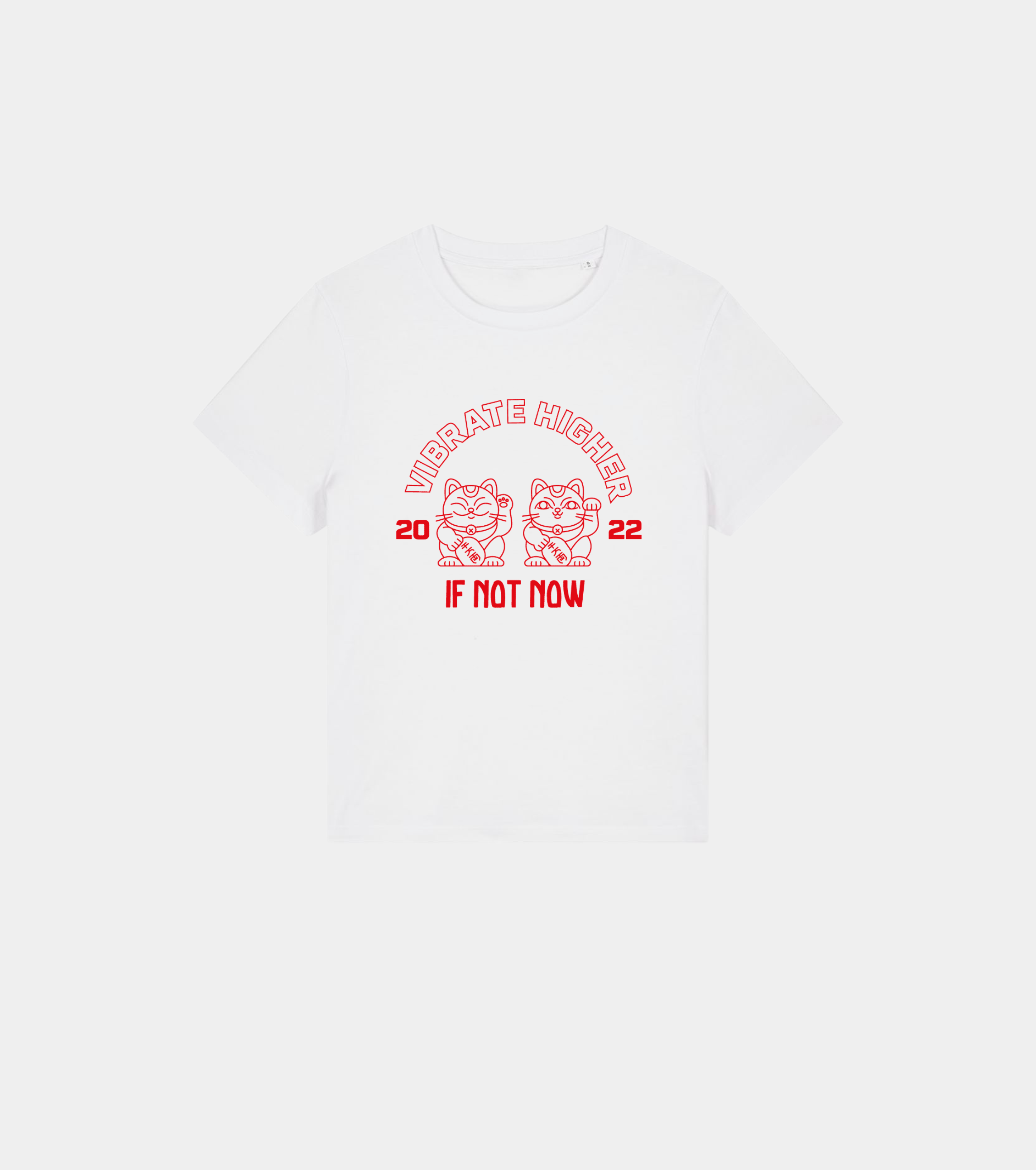 Women's organic cotton T-shirt - Vibrate Higher