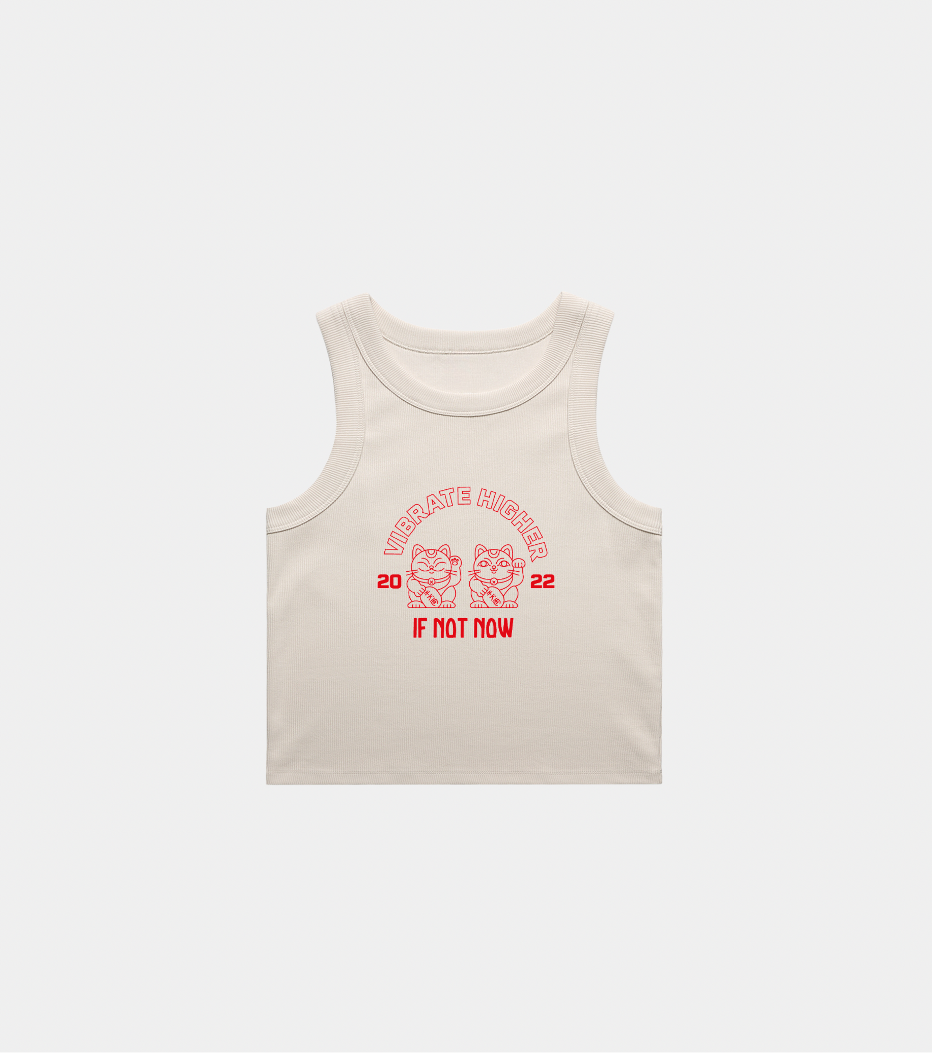Wo's Organic Rib Crop Tank  - Vibrate Higher