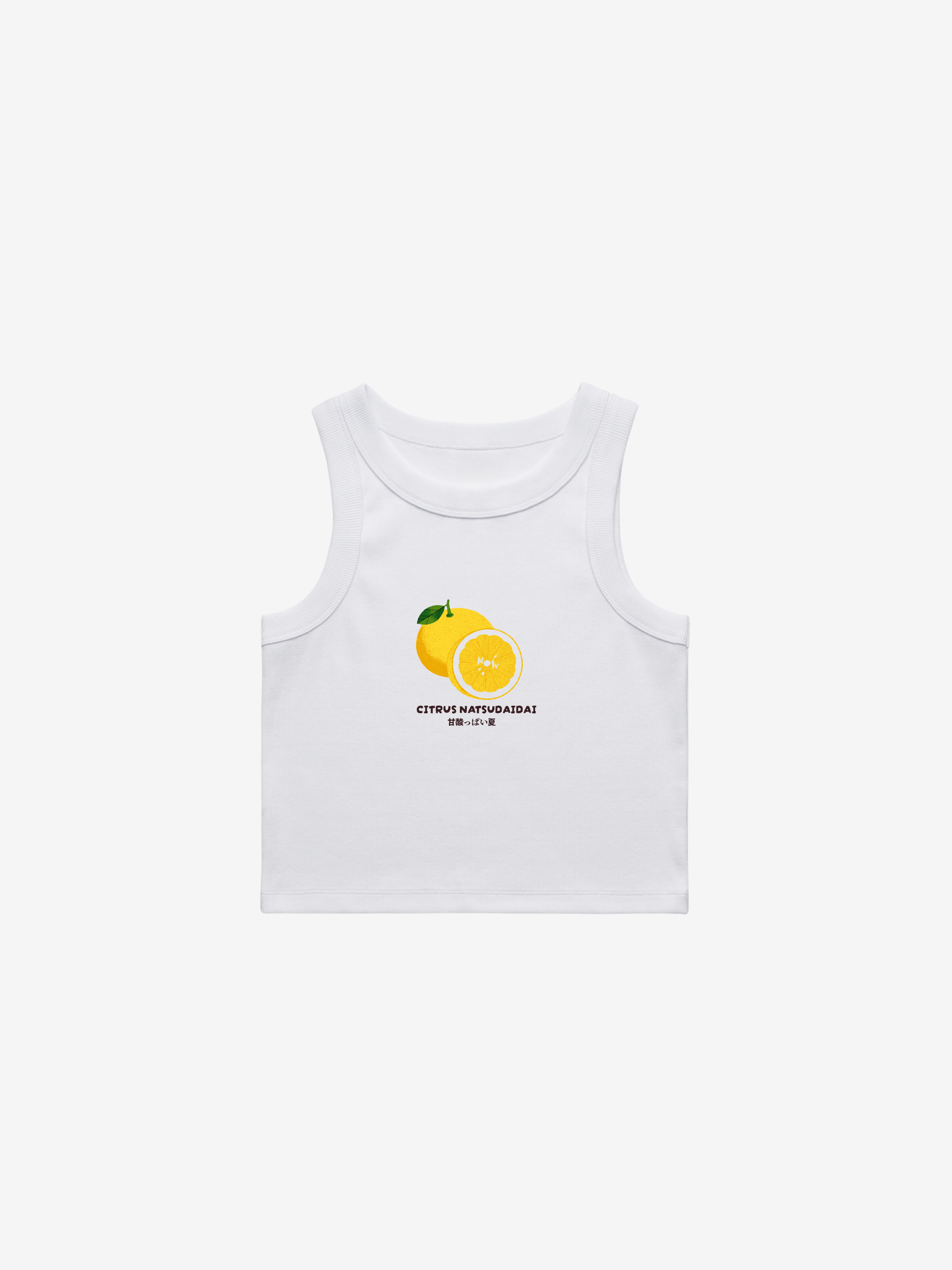 Citrus organic Rib Crop Tank