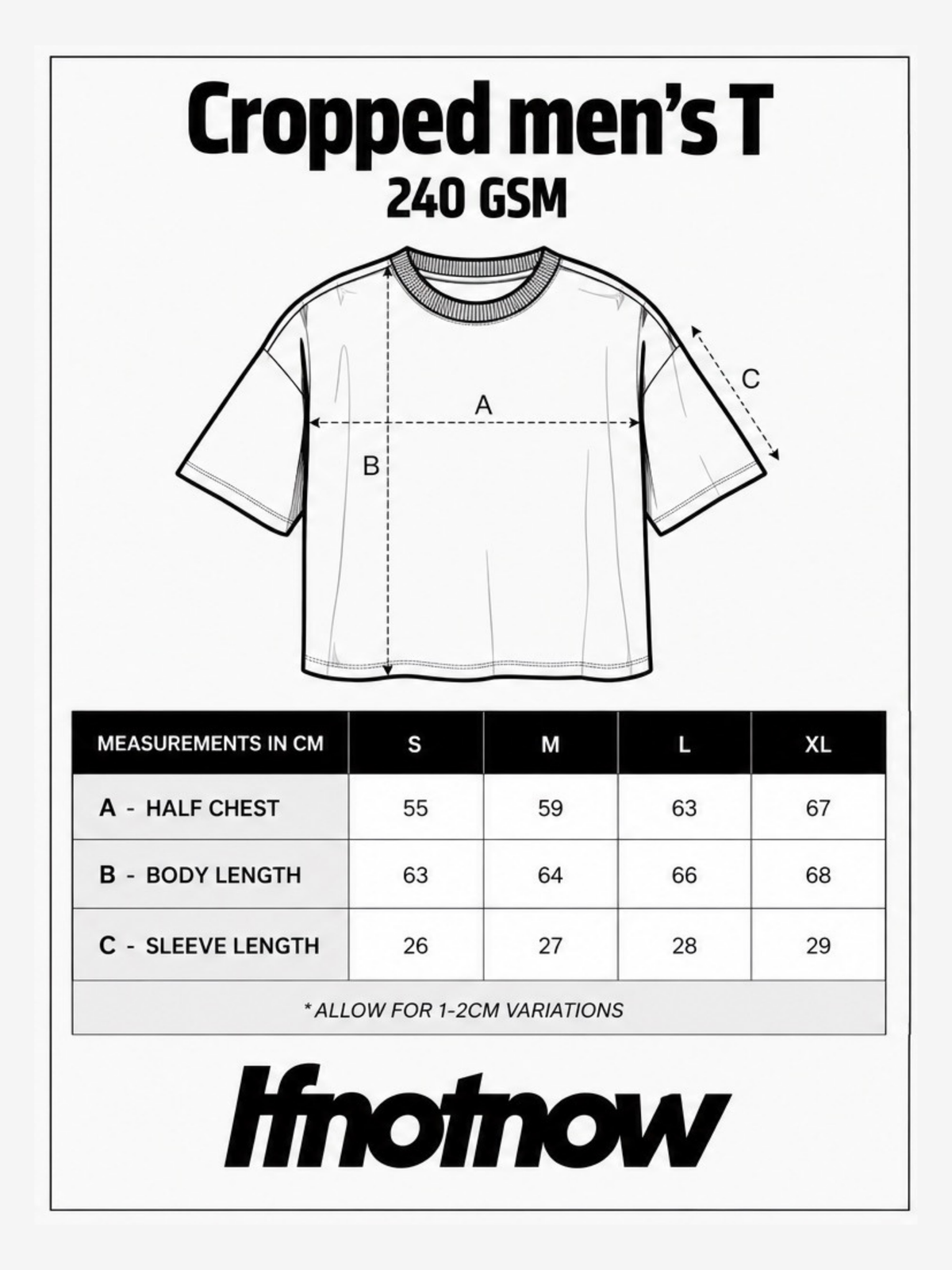 Analog - cropped Boxy T-Shirt / Faded Black