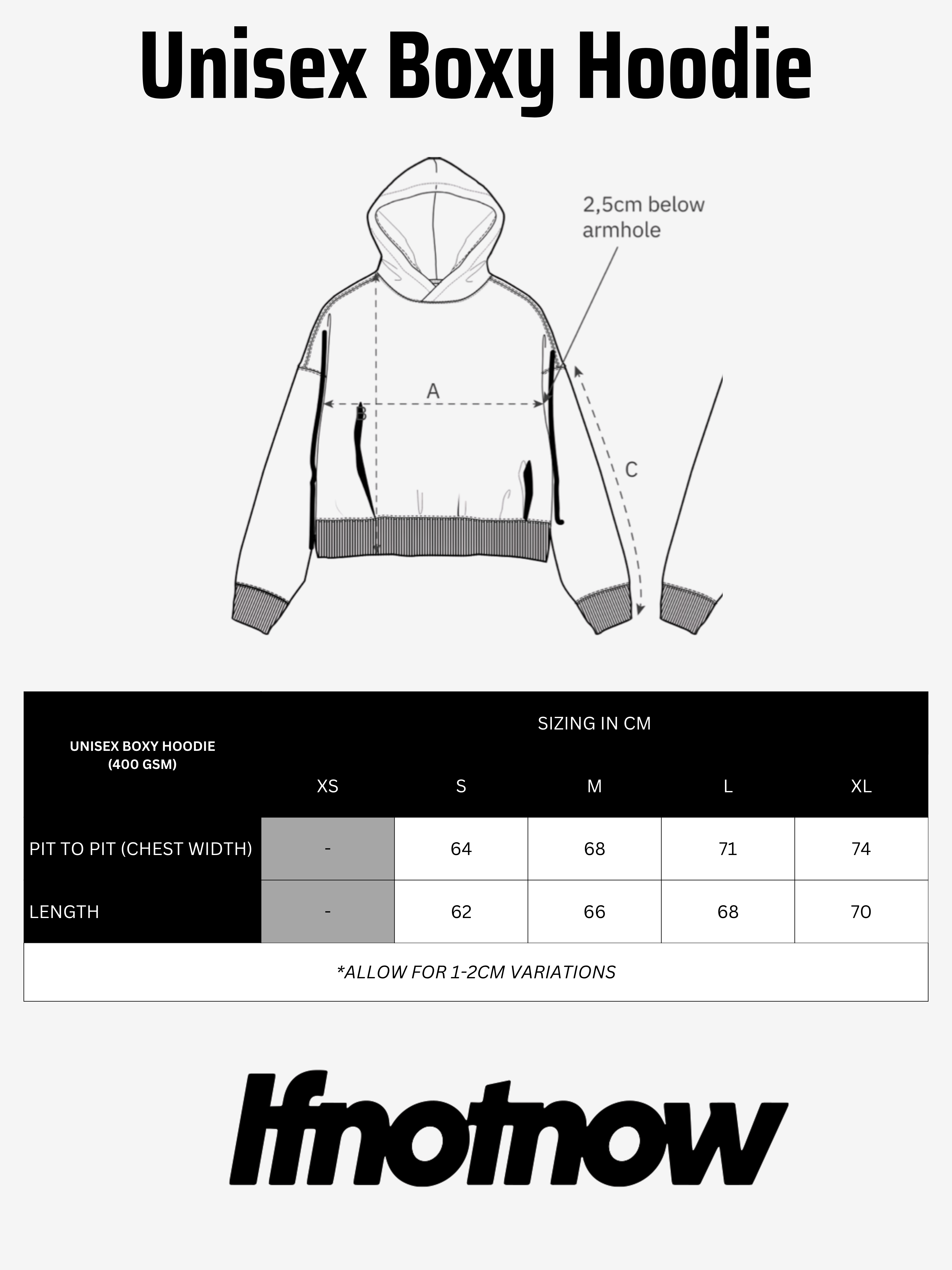 Shibuya cropped boxy Hoodie