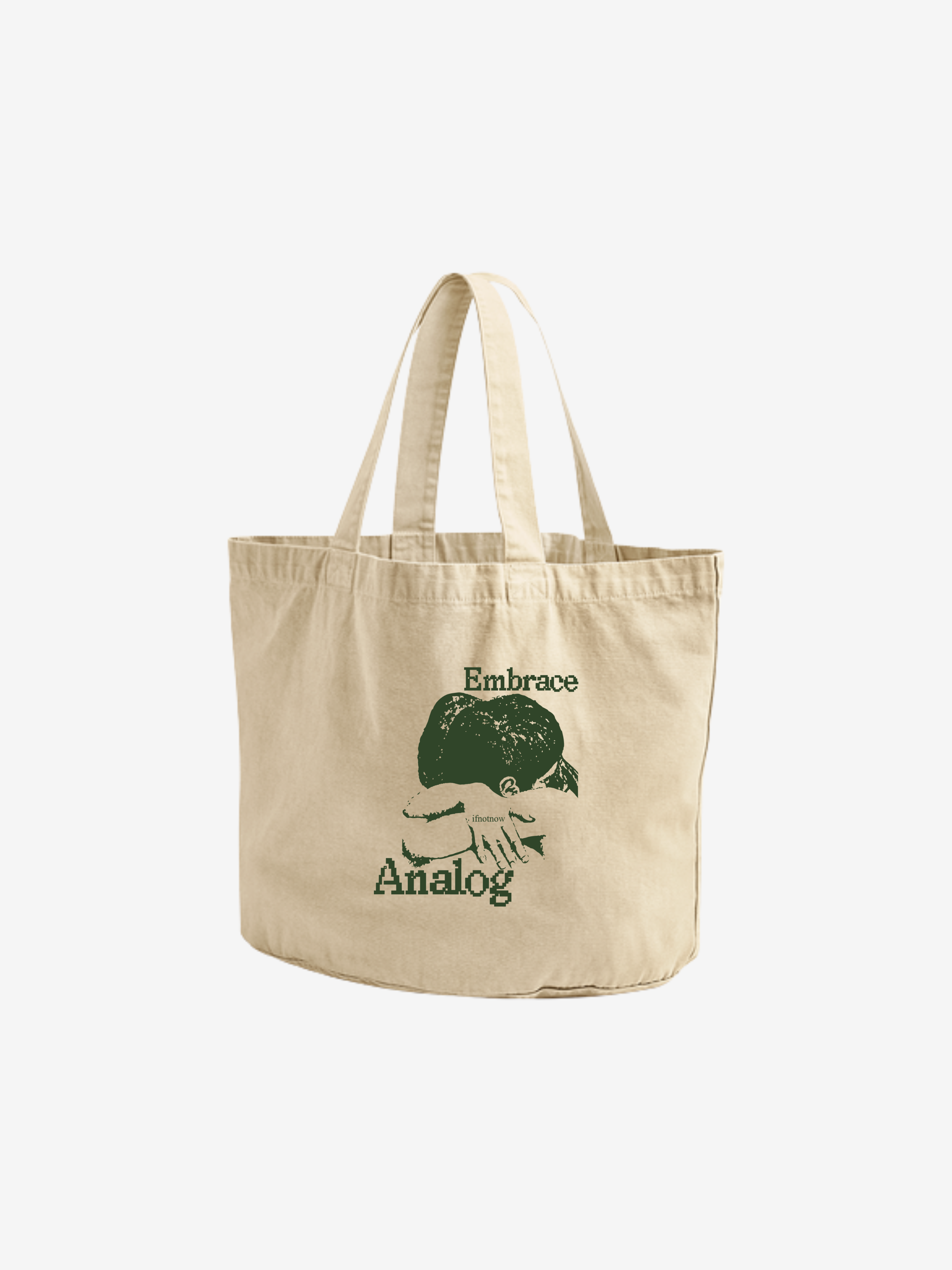 Embrace vintage natural garment dyed shopper