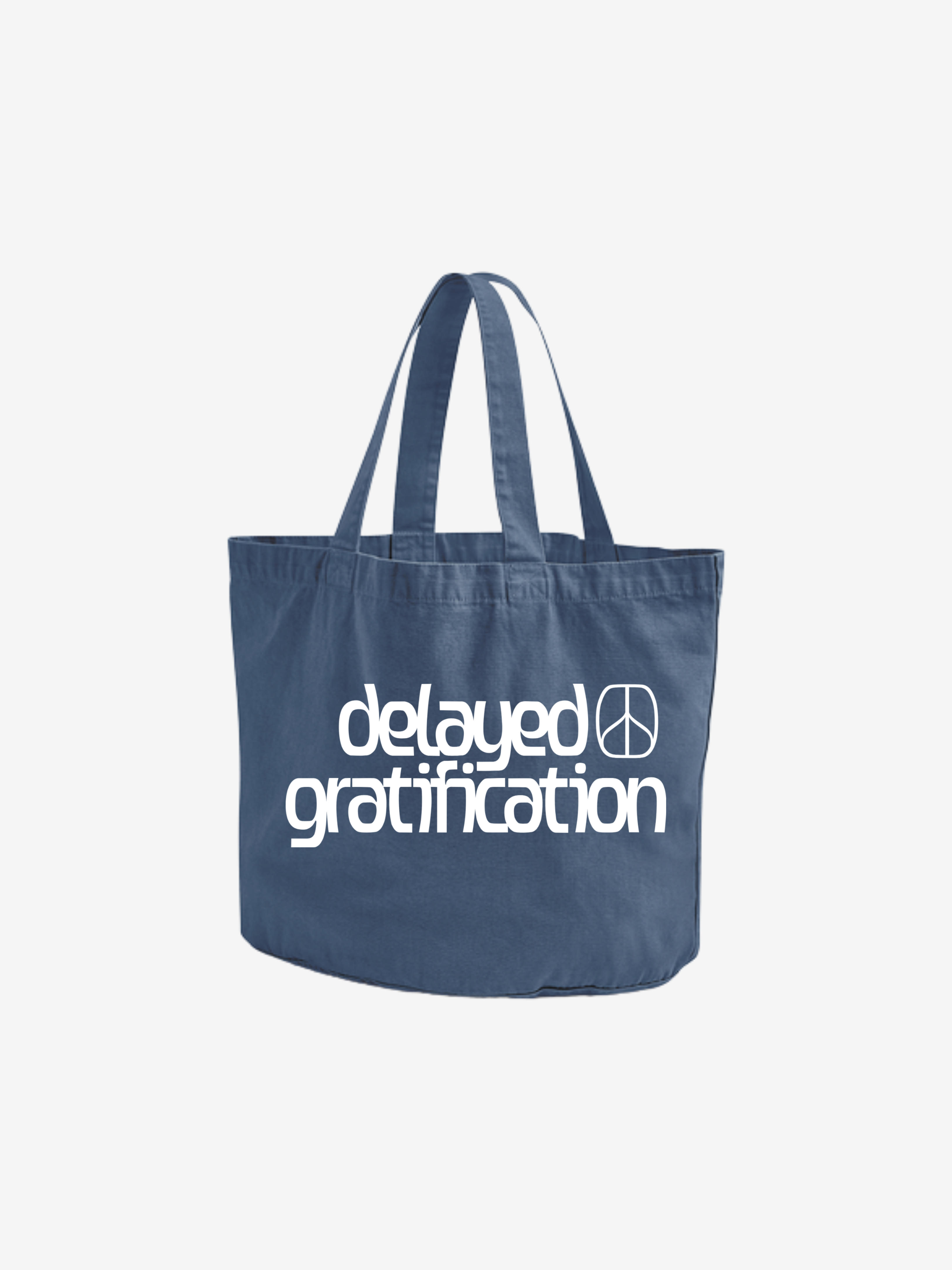 DG vintage denim garment dyed shopper