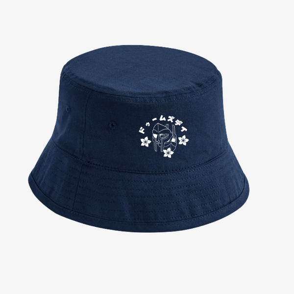 DOOMSDAY EMBROIDERY BUCKET HAT - NAVY