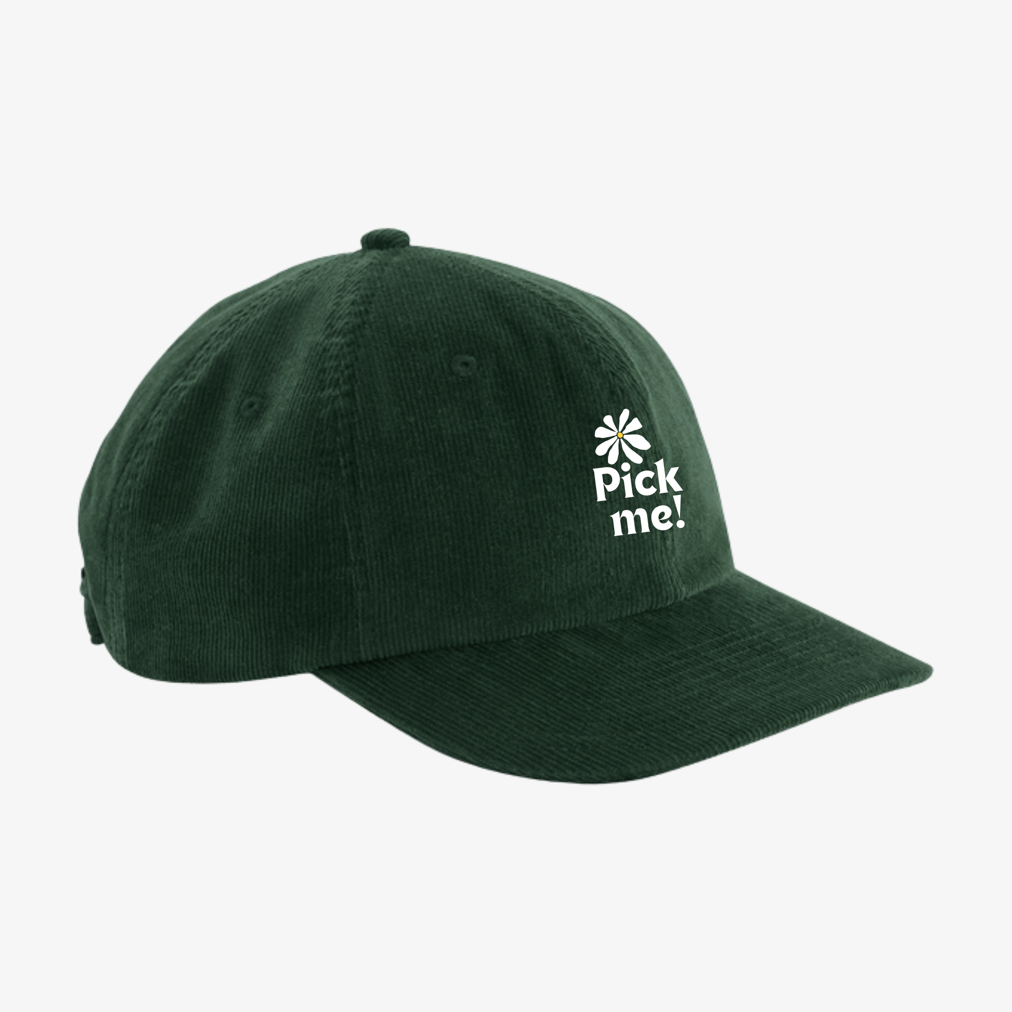 PICK ME CORD EMBROIDERY CAP