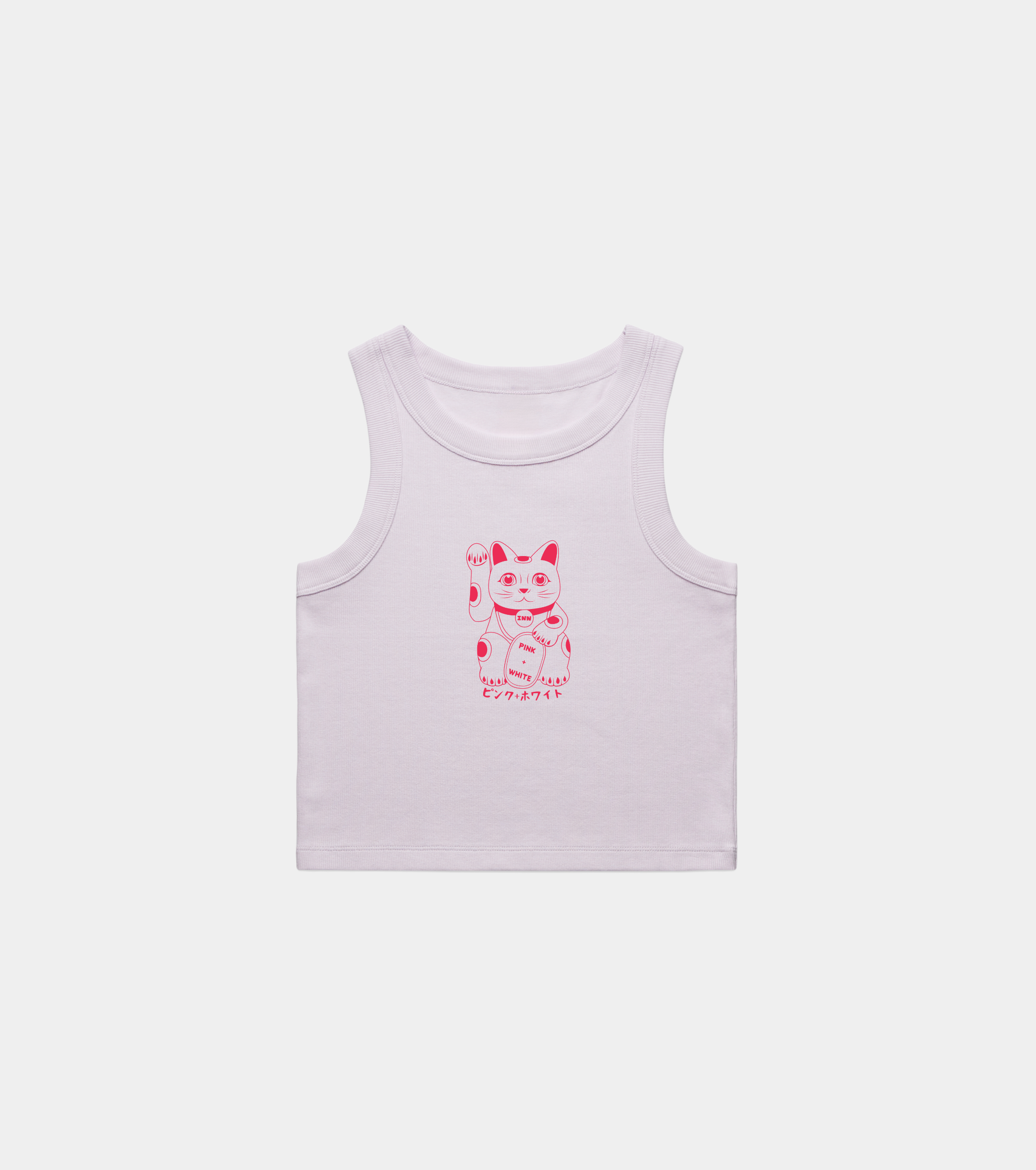 Wo's Organic Rib Crop Tank  - Lucky