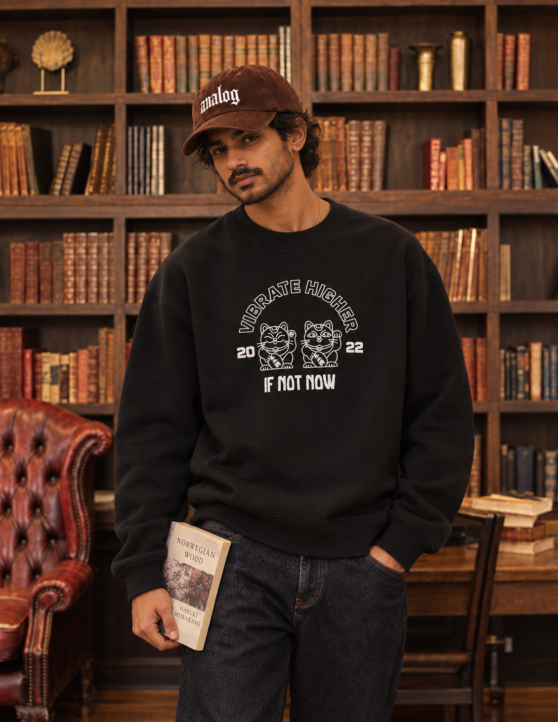 Vibe High - cropped boxy sweatshirt